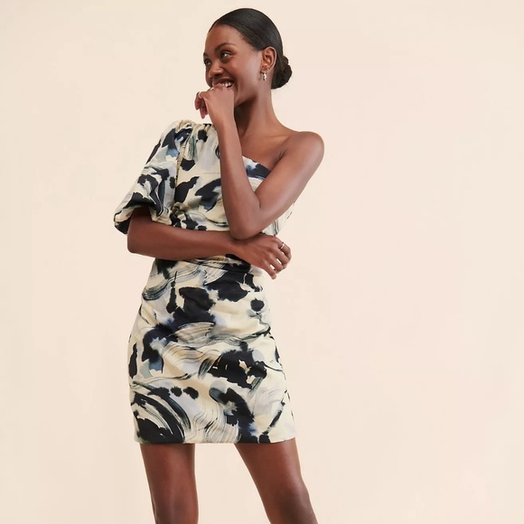 Let Me Be!!! Rachel One-Shoulder Mini Dress - Picture 1 of 4